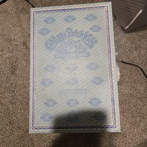 Cabbage Patch Kids Collector Doll With Box And Certificate.